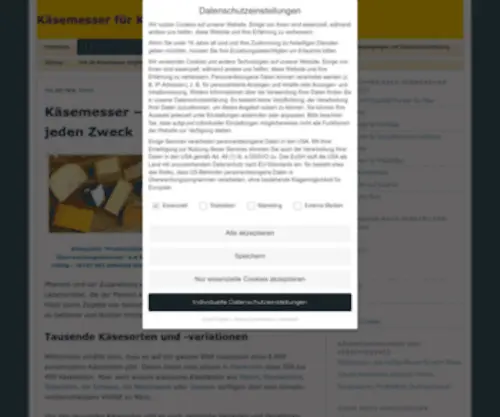 Kaesemesser.net(Käsemesser) Screenshot