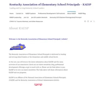 Kaespky.org(Leading and Serving Kentucky School Leaders) Screenshot