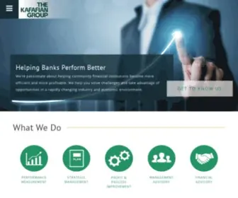 Kafafiangroup.com(Bank consulting and analysis for profit and efficiency) Screenshot