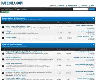 Kafebola.com(A WordPress Site) Screenshot