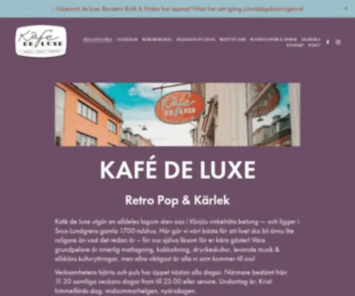 Kafedeluxe.se(Kafé) Screenshot