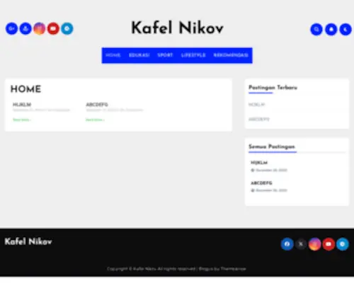 Kafelnikov.net(Главная) Screenshot