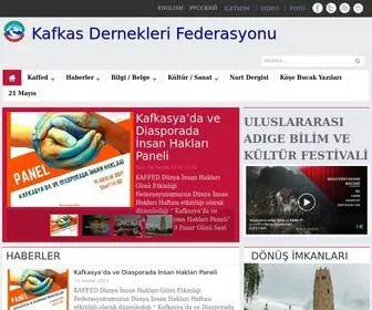 Kaffed.org(Kafkas Dernekleri Federasyonu) Screenshot
