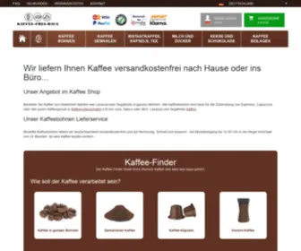 Kaffee-Frei-Haus.de(Kaffee Shop) Screenshot