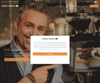 Kaffee-Partner.com(Coffee machines to rent or lease) Screenshot