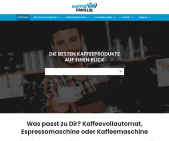 Kaffeefamilie.de(Kaffeefamilie & Experten zeigen Dir alles zum Thema Kaffee) Screenshot