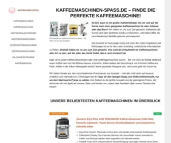 Kaffeemaschinen-Spass.de(Kaffeemaschinen Spaß) Screenshot