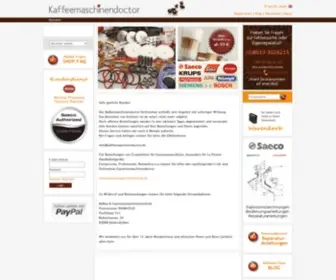 Kaffeemaschinendoctor.de(Jura Ersatzteile) Screenshot