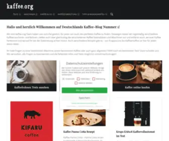 Kaffee.org(Tests, Neuheiten & Trends) Screenshot