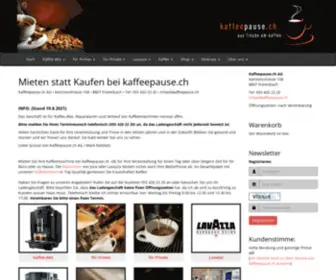 Kaffeepause.ch(Mieten statt Kaufen bei) Screenshot