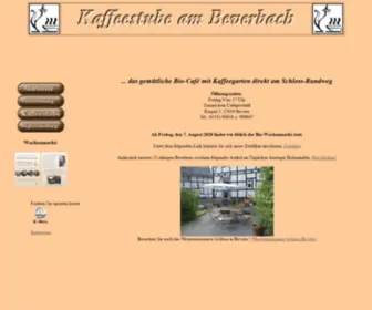 Kaffeestube-Bevern.de(Kaffeestube am Beverbach) Screenshot