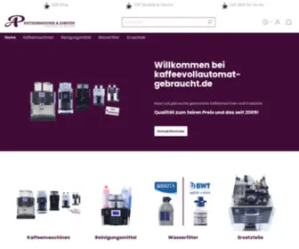 Kaffeevollautomat-Gebraucht.de(Neue und gebrauchte Kaffeemaschinen und Ersatzteile für Handel und Gastronomie) Screenshot