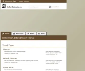Kaffeevollautomaten.org(Forum) Screenshot