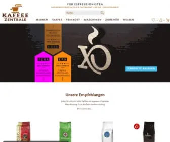 Kaffeezentrale.de(Kaffee & Espresso online kaufen) Screenshot