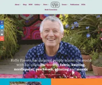 Kaffefassett.com(Kaffe Fassett Studio) Screenshot