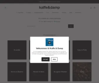 Kaffeogdamp.dk(E-cigaret butik i København og på nettet) Screenshot