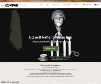 Kafferosterietkoppar.se(Upptäck vårt nyrostade kaffe) Screenshot