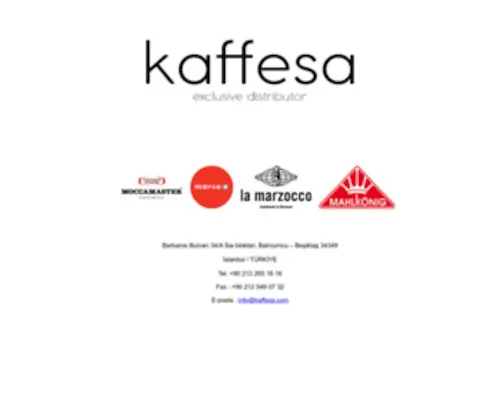 Kaffesa.com(La Marzocco Turkey) Screenshot