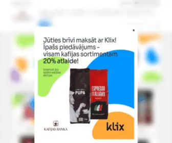 Kafijasbanka.lv(Kafijas Banka) Screenshot