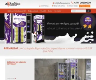 Kafijaspasaule.lv(Karsto dzērienu automāti) Screenshot