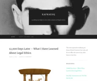 Kafkaesq.com(Looking for light in the dark corners of legal ethics) Screenshot