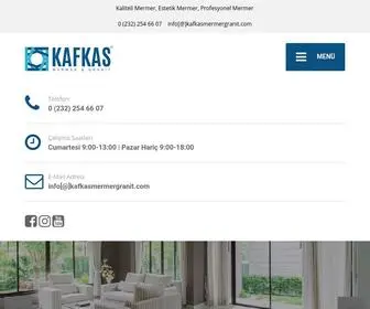 Kafkasmermergranit.com(Kafkas Mermer Granit) Screenshot