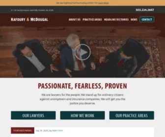 KafourymCDougal.com(Oregon's Top Injury & Trial Lawyers) Screenshot