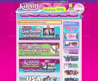 Kaganonline.com(Kagan Publishing & Professional Development) Screenshot