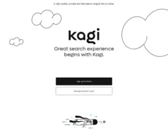 Kagi.com(Kagi provides a hosted ecommerce solution) Screenshot