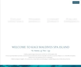 Kagimaldives.com(The Essence of pure life) Screenshot