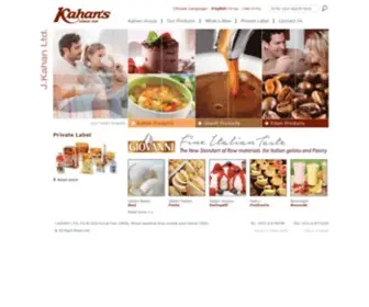 Kahanfood.com(Kahan Group) Screenshot