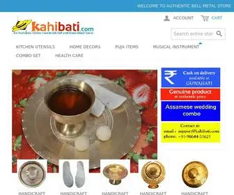 Kahibati.com(An Authentic Online Handicraft Bell and Brass Metal Store) Screenshot