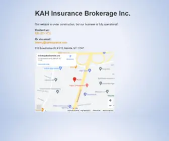 Kahinsurance.com(KAH Insurance Brokerage Site Maintenance) Screenshot