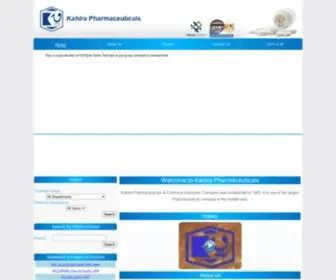 Kahirapharma.com(Kahira Pharmaceuticals) Screenshot
