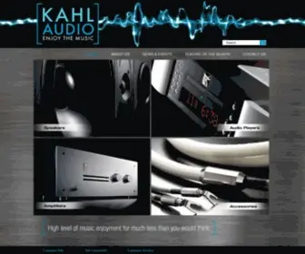 Kahlaudio.com(Kahl Audio) Screenshot