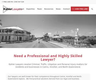 Kahlerlawyers.com.au(Cairns, Innisfail and North Queensland Lawyers) Screenshot