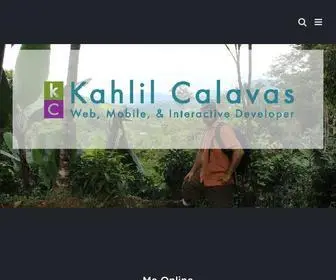 Kahlilcalavas.com(Boston Based Developer) Screenshot