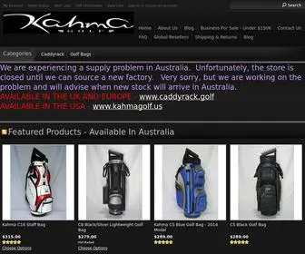 Kahmagolf.com(Kahma Golf and Caddyrack Products) Screenshot