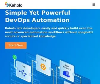 Kaholo.io(DevOps Automation Platform for Developers) Screenshot