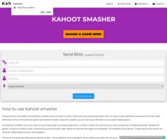 Kahootsmasher.club(Best Kahoot smasher online) Screenshot