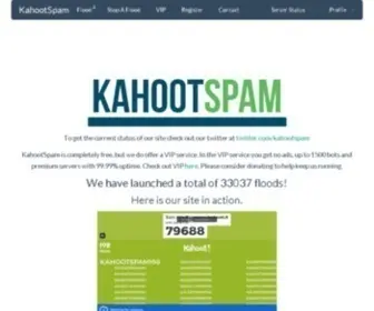 Kahootspam.com(Kahootspam) Screenshot