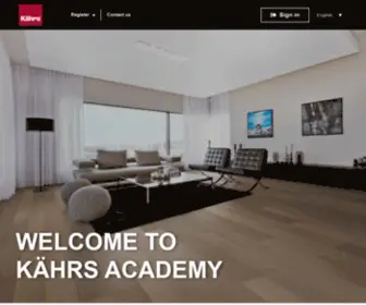 Kahrsacademy.com(Kährs Academy) Screenshot