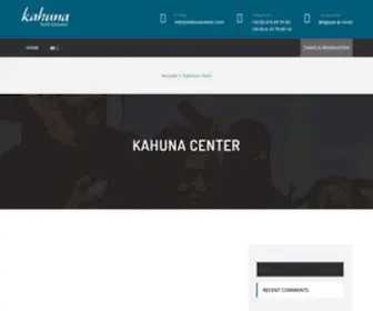 Kahunamassage.be(Kahuna Center • Un moment de détente et d'évasion vers le pacifique sud) Screenshot