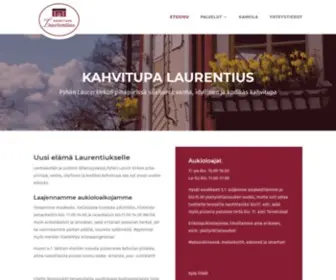 Kahvitupalaurentius.fi(Italialainen kahvitupa Pyhän Laurin kirkolla) Screenshot