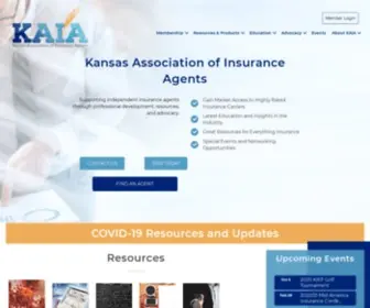 Kaia.com(Kansas Association of Insurance Agents) Screenshot