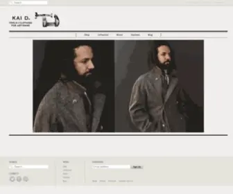 Kaidutility.com(The Kai D. label was conceived with one simple notion) Screenshot