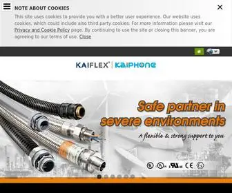 Kaiflex.com.tw(Flexible Metal Conduit) Screenshot