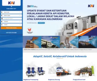 Kai.id(Situs Resmi PT Kereta Api Indonesia (Persero)) Screenshot
