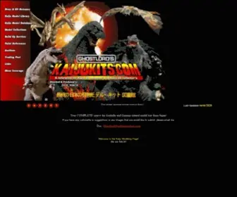 Kaijukits.com(Godzilla models & gamera models at The #1 source for Godzilla Gamera resin vinyl model kit kits from Japan) Screenshot