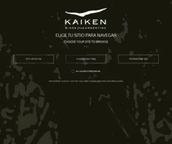 Kaikenwines.com(Kaiken Wines) Screenshot